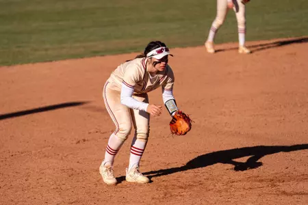 Janis Espinoza playing third base