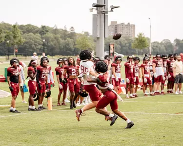 Boston College Football- Training Camp Day 6- Action Shot