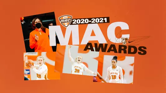 BGSU 2020-21 All-MAC Awards graphic