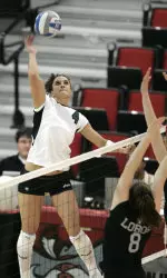 Tess Rogers led the Rams with 11 kills.