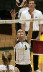 Katherine Whitney Sets The Ball