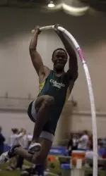 Johnson broke his own school record in the heptathlon.
