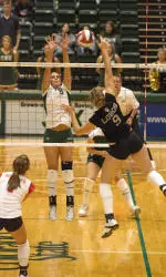 Whitney tied her career high with four blocks on the night.