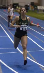 Megan Fox qualified in the 200 meters with the second fastest time.