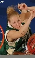 Marilyn Moulton led the Rams in rebounds with 11 at SDSU.