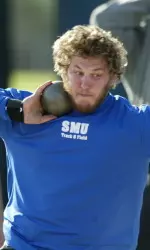 Matt McKinney has the top shot put mark in the MWC.