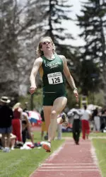 Katie Lloyd is second among collegians after day one.