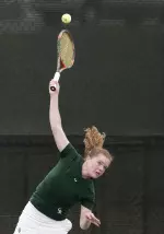 Emily Kirchem finished the season with an 18-15 singles record.