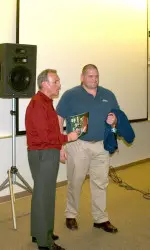 Head Coach Sonny Lubick with Olympic gold medalist Rulon Gardner