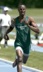 Kevin Johnson won the long jump with a personal best jump of 24-3.5