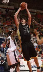 Stuart Creason was two blocks short of a triple-double (24-10-8)