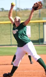 Sophomore pitcher Kim Klabough