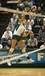 Jaime Strauss finished with 23 kills in the win
