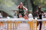 Junior Niomi Ridge on Saturday matched Liz Toman's CSU record in the high jump