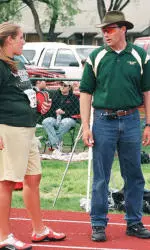 Head coach Brian Bedard
