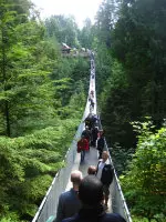 CSU tours the Capilano Suspension Bridge in Vancouver