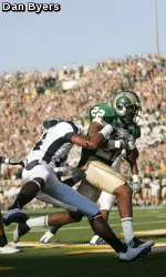 Elijah-Blu Smith had a key interception in the Rams' end zone to help thwart Nevada in 2009
