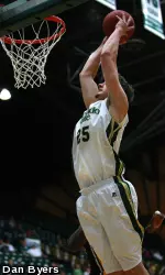 Redshirt freshman center Chad Calcaterra scored a career-high 14 in CSU's victory over Nebraska Omaha