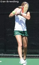 Natalie Heffron came from behind to top her BSU opponent in the third frame Sunday afternoon