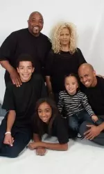 The Mitchell family (clockwise from top left): Mike, Sherri, Jeremy, Jaden Me'kai, Myca and Donovan.