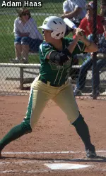Senior Ashlie Ortega drove in all six of CSU's runs against Bradley, including hitting a grand slam.