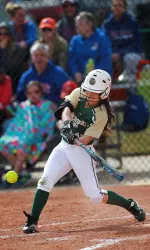 Junior outfielder Shae Rodriguez had three hits in Sunday's victory over Fresno State.