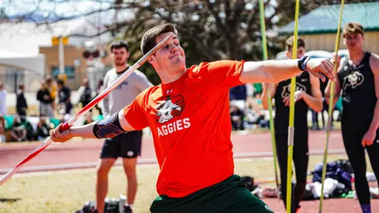 Jackson Morris sets school record in javelin