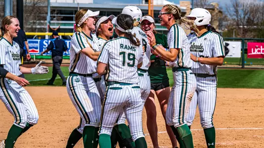 Rams celebrate after walk off win