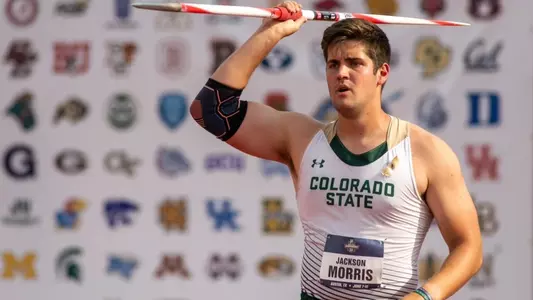 Jackson Morris throws javelin at NCAA Championships