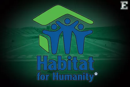 EMU Football Teams Up With Habitat for Humanity