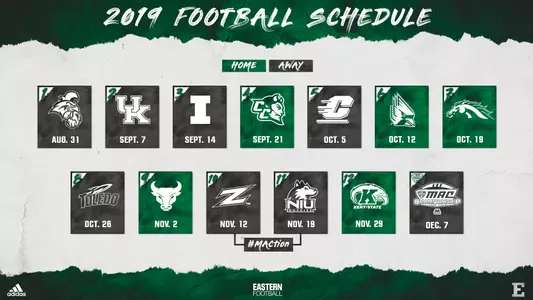 Football Schedule Released; Five Home Games Highlight 2019