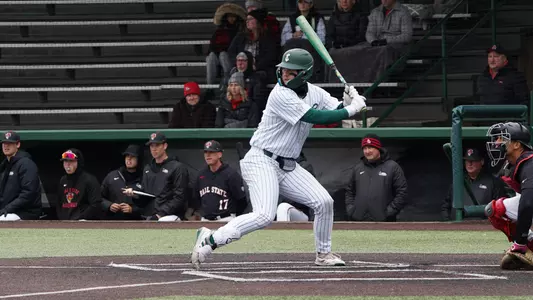 Josh Kross up to bat against Ball State.