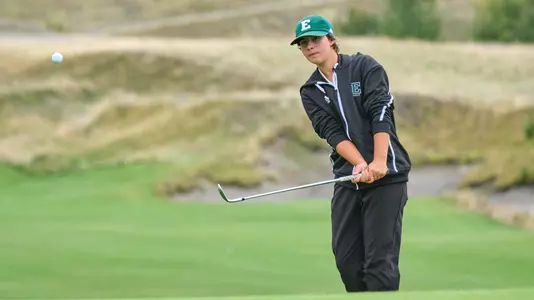 Savannah de Bock in action at Chambers Bay, Leadership and Golf Invitational
