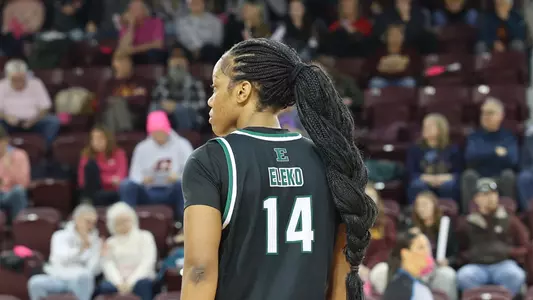 Sisi Eleko playing basketball at Central Michigan, Jan. 17, 2026