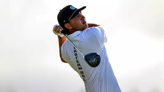 Leo Mihaich stares down a tee shot in Hawai'i
