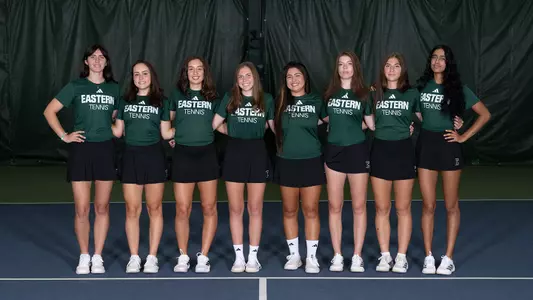 Team picture of the 2026-27 Eastern Michigan Tennis team