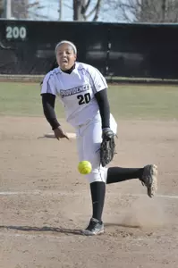 Amos threw a one-hitter in the Friars' 5-0 win over URI.