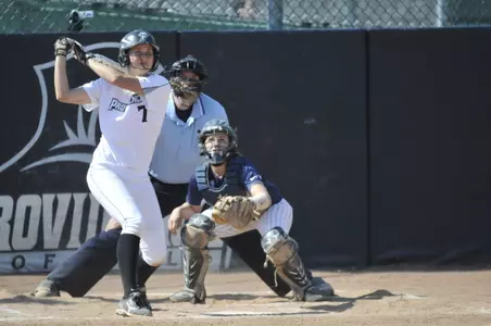 Junior Kristie Dederick went 3-for-3 in the second game and scored one run