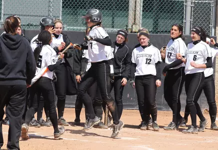 Junior Kristie Dederick hit two home runs on the day