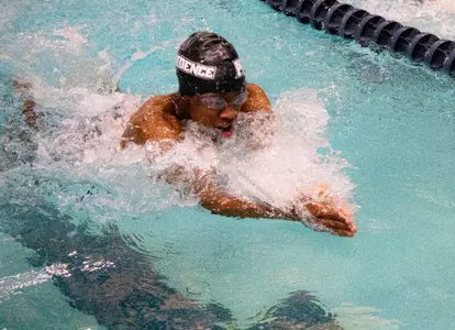 Kevin Hood swims the breaststroke for Providence
