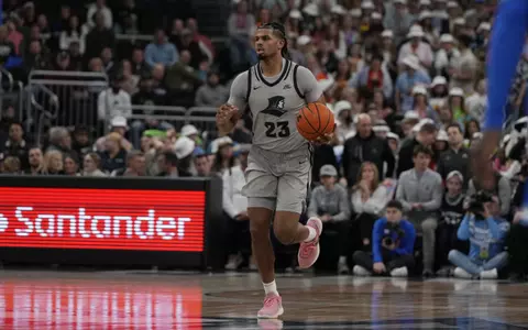 Bryce Hopkins - Men's Basketball vs. Xavier at the AMP. 