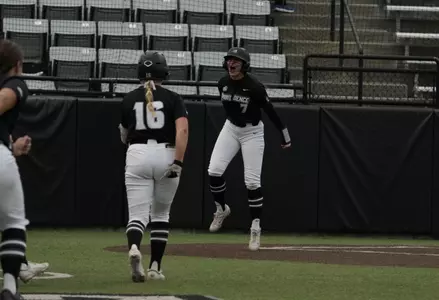 Gabriella Sebastian celebrating walk-off win