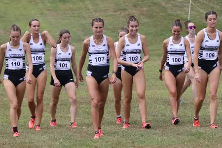 Women's Cross Country– Group Action Photo