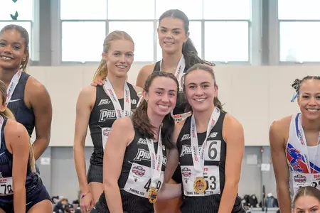 Alex O'Neill, Shanon Flockhart, Cara Laverty, Halle Atkinson–Women's Track Action Photo