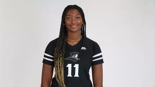 Women's Volleyball player Lyric Berry is pictured smiling during a media photoshoot in 2025