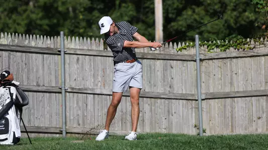 Men's golf player Will Spring hitting his tee shot