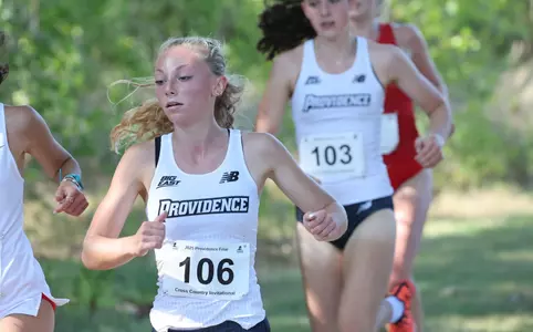 Emilia O'Leary running at the Friar invitational on September 5th, 2025