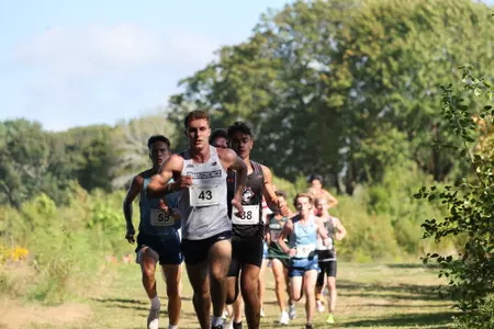 Ryan LoCicero running during a 2025 cross country meet