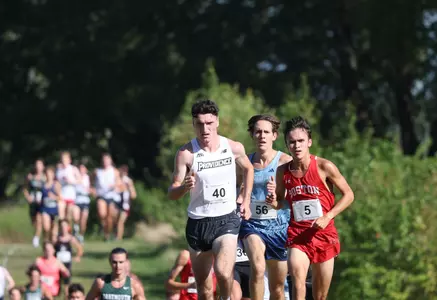 Cormac Dixon runs in Friar Invitational Cross Country race at Highland Park in Attleboro, Mass. on Sept. 5, 2025.