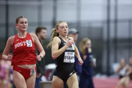 Emilia O'Leary running at Harvard Beantown Challenge 